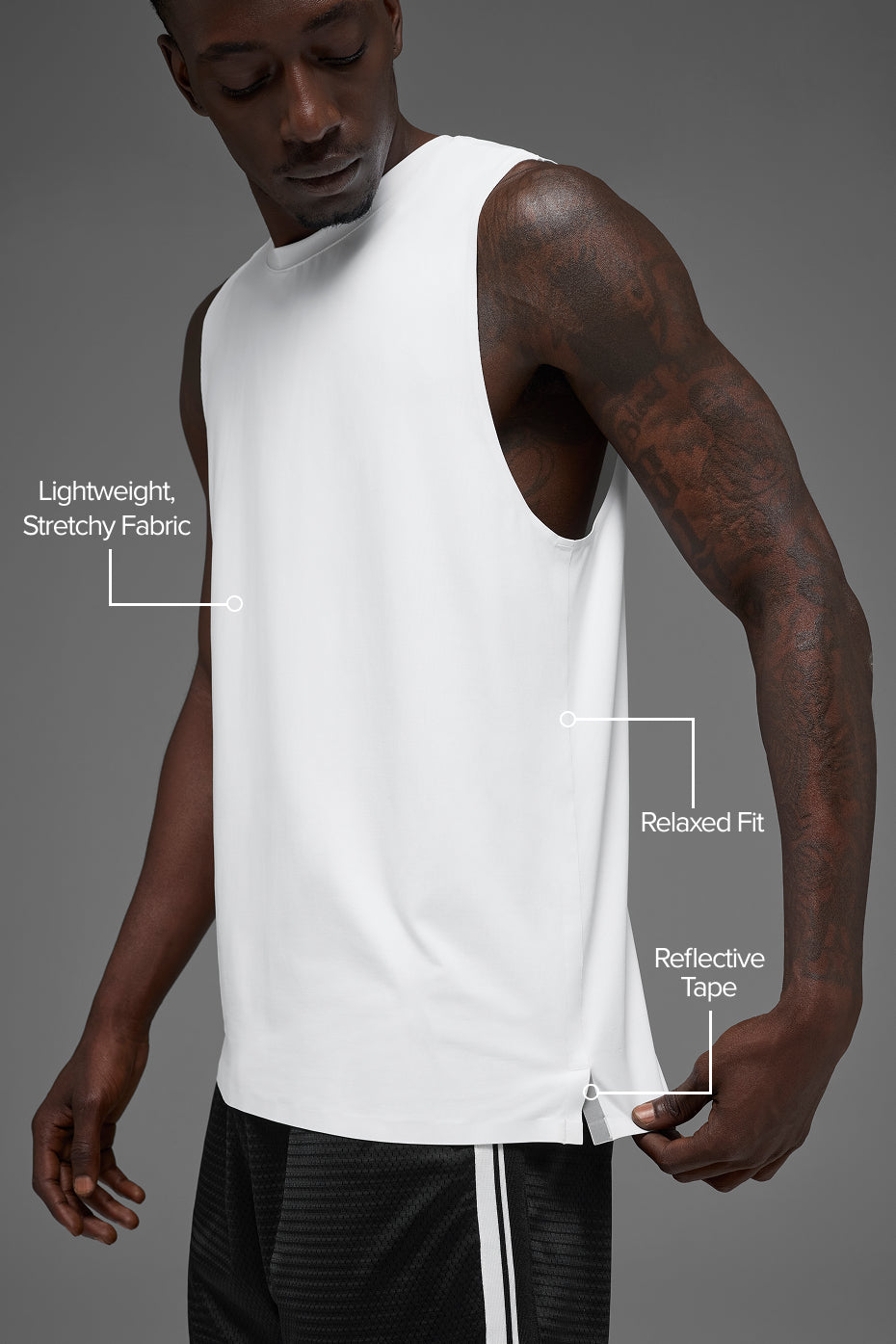 Idol Muscle Tank - White